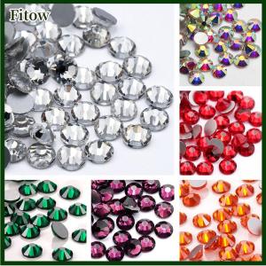 Fitow 1440pcs 2mm DIY Beads Rhinestone Flat Back Bead Charm Glitter Beads For DIY Craft Jewelry Making
