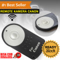Remot Kontrol Kamera Wireless IR Camera Remote Controller RC6 for Canon Rebel XT XTi T1i T2I T3i 5D Mark II Infrared Shutter Pengendali Kamera Jarak Jauh 5 Meter Foto Video Vlog Vlogger Konten Youtube Review Produk Selebgram Youtuber s3265 - Black. 