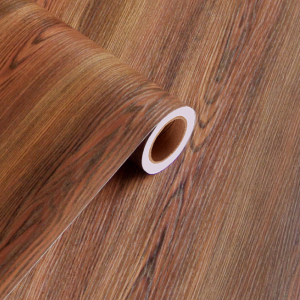 Thickened 3D wood grain wallpaper self adhesive wooden door old furniture protective film waterproof PVC wardrobe cabinet table sticker