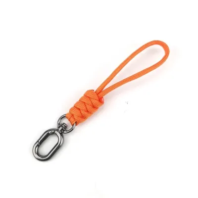 JIYAN2866 High Strength Paracord Keychain Lanyard 8 Styles 12cm Oval Buckle High Quality Anti-loss Backpack Keychain Outdoor Tool
