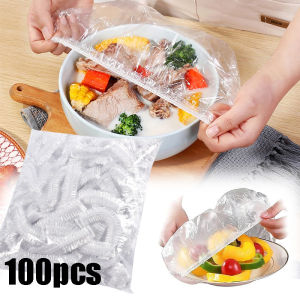 100pcs Disposable Food Cover Plastic Wrap Bag Food Kitchen Storage Supplies Fruit Fresh Keeping Bag