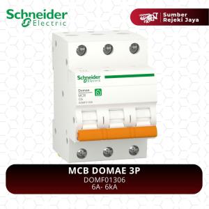 Schneider MCB DOMAE 3P 6A 6kA | DOMF01306 Merlin Gerin Orange