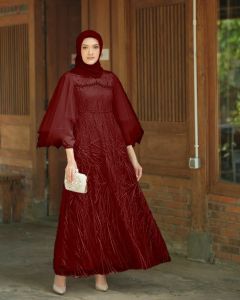 [READY JUMBO] TERMURAH Bayar COD/ Gamis Brokat/ Baju Muslim Wanita Terbaru 2022/ Gamis Wanita Murah/ Gamis Brukat/ Gamis Kondangan Model Terbaru/ Gamis Seragaman/ Gamis Brukat Terbaru 2020/ JELITA DRESS
