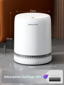 Justliving ubbish bin đẩy mở 12L có nắp đậy nhà bếp và phòng tắm Thùng rác gấp cho xe hơi Thùng rác Giỏ rác dung tích lớn gia dụng tự động đặt túi Thùng rác Thùng đôi thùng rác