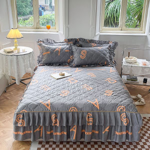 SUNLIGHT HOME Tấm ga trải giường hoa có ren Ga trải giường dày thoáng khí 9 màu