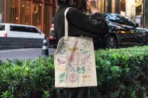 SJM Book Bag ACOTAR TOG Crescent City Tote Bag for Book Lovers Velaris Merchandise Romantic Gift for Readers Sarah J Maas Inspired Bag