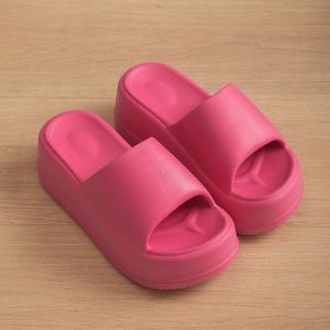 WomenS Outdoor Slippers With A High-End Feel Thick-Soled New Summer Fashion Height-Increasing Slide Sandals Trendy Platform Slippers