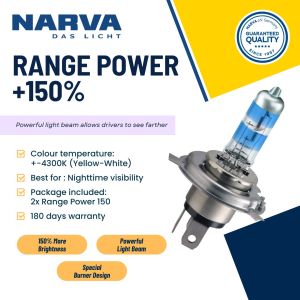 NARVA Car Headlight Halogen / LED Bulbs Set Perodua Axia (2016-Present) Projector