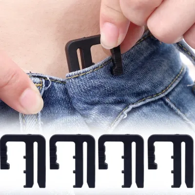 Invisible Jean Waist Clip – No Belt No Sewing Adjustable Waist Tightener for Loose Jeans & Pants