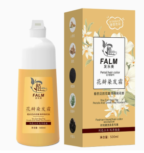 Gentle Formula Petal Hair Color Lotion Natural Hair Dye Hair Conditioner Black Hair Dyeing Lotion