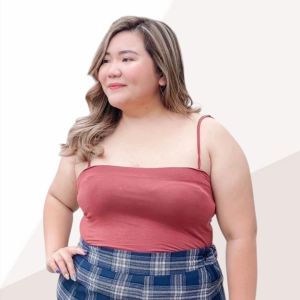 Tanktop Jumbo Tali Kecil Bahan Streach Elastis Melar Anti Gerah Dewasa Korean Style Tengtop Big Size