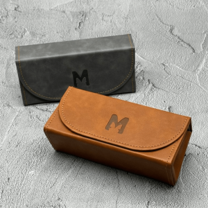ZYJC PU Leather Sunglasses Storage Box Rectangle Random Color Glasses Case Fashion Sun Glasses Pouch Men and Women