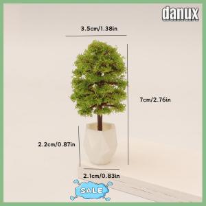 danux บ้านตุ๊กตาจำลองพืชในกระถางแบบ1 12บ้านตุ๊กตาขนาดเล็กของตกแต่งบ้านตุ๊กตาสวนขนาดจิ๋วเครื่องประดับภูมิทัศน์