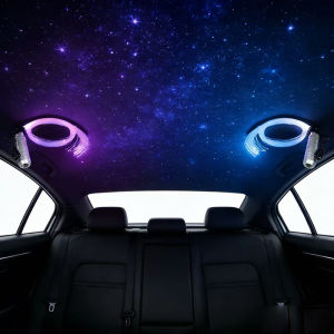 car Optic Lighting Smart Fiber Light engine RF control Optic Cable Starry Effect Ceiling Lights silve lamp RGB LED 6W  Multiple
