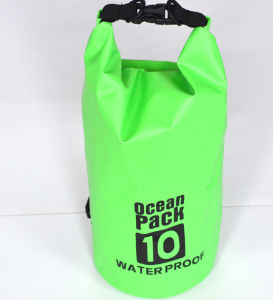 Outdoor waterproof bag PVC Water-proof bag Outdoor bucket bag Drift bag Waterproof rucksack Mesh netting stream trekking backpack
