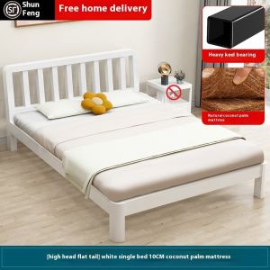 [CozyNest ]Bed Large Load-Bearing Capacity Single Bed Simplicity Platform Bed Thickening Double Bed