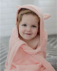 MINENE Handsfree Cuddly Towel Size: 115x85cm ผ้าขนหนูเด็กหมวกสัตว์หนานุ่ม สำหรับแรกเกิดถึงเด็กโต