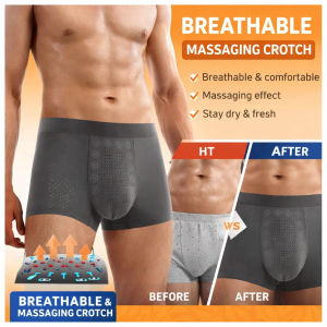 Mens comfortable and breathable magnetic therapy waist underpants