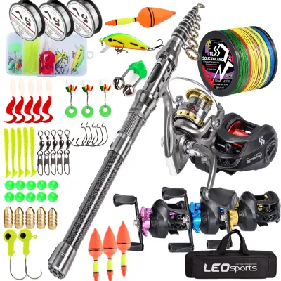 [COD]Fishing Rod and Reel Set Fishing Rod Set Full Set Fish rods 1.8m Telesscopic Fishing Rod Fishing Rod and Reel Combos