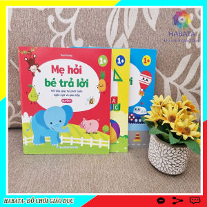 Bộ sách mẹ hỏi bé trả lời hỏi đáp giúp bé phát triển ngôn ngữ và giao tiếp Habata đồ chơi giáo dục