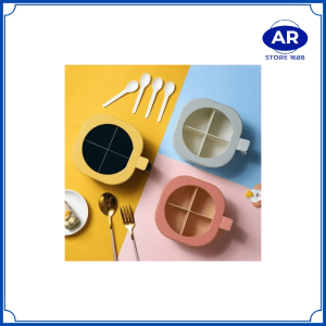 AR KOTAK BUMBU DAPUR SEKAT 4 + SET SENDOK 4PCS / TEMPAT BUMBU 4IN1 SERBAGUNA