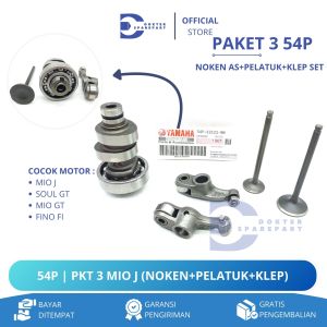 54P (PROMO) PAKET 3 NOKEN AS + PELATUK KLEP + KLEP SET MIO J GT / PAYUNG / TEMPLAR / BATANG KEM