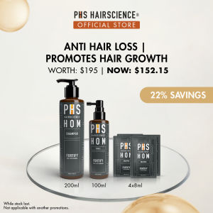 [PAYDAY] PHS HAIRSCIENCE HOM Anti Hair Loss Duo | Male Hair Fall Blocks DHT Formation Scalp Serum