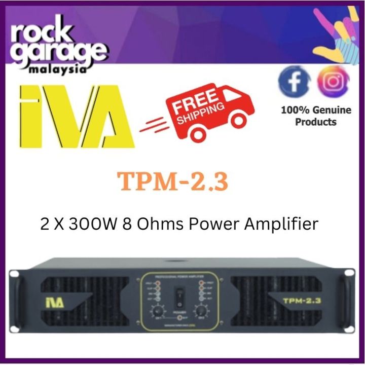 IVA TPM-2.3 2 X 300W 8 Ohms Power Amplifier ( TPM2.3 / TPM 2.3 ) | Lazada