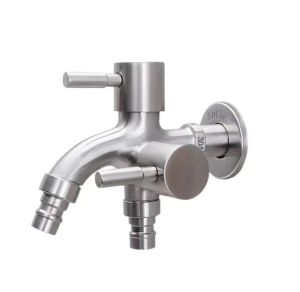 GokTook ก๊อก หัวก๊อกน้ำ 2 หัว 3 ทาง ประยุกต์ใช้ได้เอนกประสงค์  MA-E-1104S