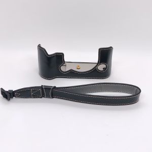 【NEW F】PU Leather Camera Bag Case for Fujifilm XT50 Fuji X-T50 Half Body Cover Protective Base