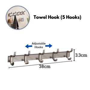 🇸🇬 Heavy Duty Sleek Wooden Wall Hanging Folding Hook No Drill For Door and Wall Clothes Hook Behind Door Towel Hooks