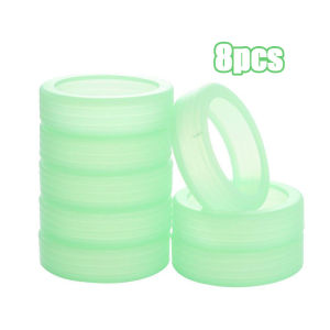 8Pcs Luminous Thickened Luggage Wheel Cover Suitcase Wheel Protective Cover Noise Silent