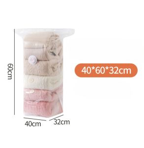 Kantong Plastik Vakum Baju Pakaian  Ziplock Penyimpanan Selimut Handuk Organizer Traveling Anti Debu