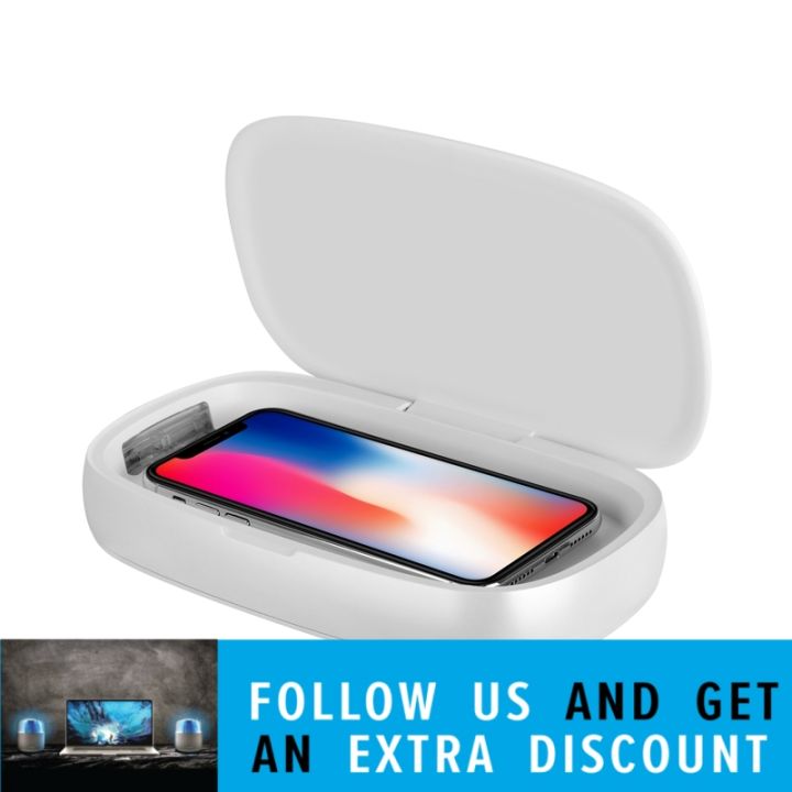 Momax QU1W UV Light Sanitizing Box With Wireless Charging