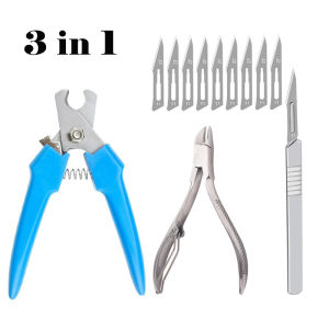 3 in 1 Piglet tool kit 10Pcs Scalpel blade set + Piglet teeth cutter + Piglet tail cutter Piggery farm equipment