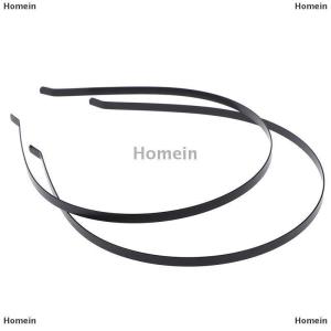 [COD] Homein 2Pcs 5mm Headband DIY metal blank hairband hair hoops crafts girls headwear