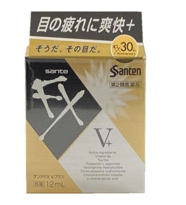 Nhỏ mắt Sante FX V+ giảm ngứa viêm mỏi mắt (12ml) - Nhật Bản