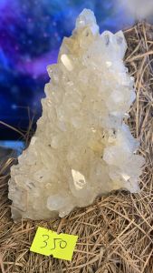 Đá Thạch Anh bông hoa trắng phale tự nhiên tán sắc lắp lánh tài lộc mã 350