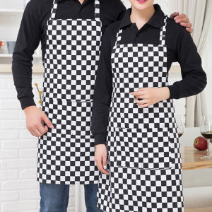 Celemek Loreng Hitam/Stripe Series/Full Panjang Apron/Chef Wear Apron/Masak Apron Barista Ekstra Panjang/Chef Series Basic