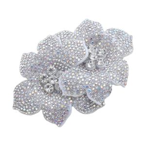 AODDO Lấp lánh Miếng dán hoa đính đá 3D Đồ thủ công tự làm Vải làm trâm cài hoa Trang trí Phụ kiện trang sức Phụ kiện băng đô bằng vải