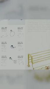 AE Ark Series New Hair Dryer Storage Bracket in Zirconium Gold Brass Material Minimalist Wall-Mounted Hair Dryer Holder
