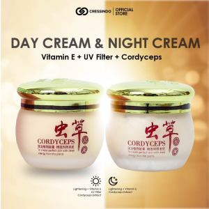 BPOM Original YU CHUN MEI Cordyceps Day & Night Cream Set 30g+30g Brightening Moisturizer Duo Brightening + Repair Ready Stock.