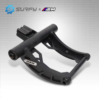 ARM Engine Support Curved Version Extended 6cm For Honda Click 125i 150i 100% Pure Steel ARUMI MOTO PARTS With Free Keychain