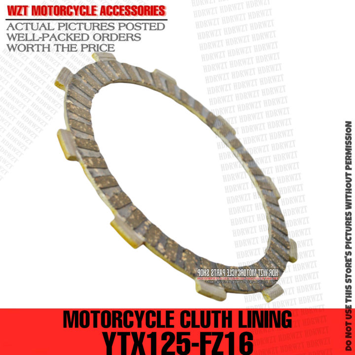 CLUTCH LINING 4PCS SET FOR YAMAHA YTX 125 / FZ 16 MOTORCYCLE