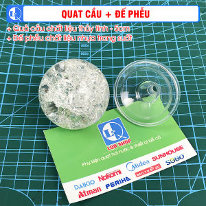 Quả cầu thủy tinh phong thủy - Trái châu phụ kiện tiểu cảnh thác nước phong thủy