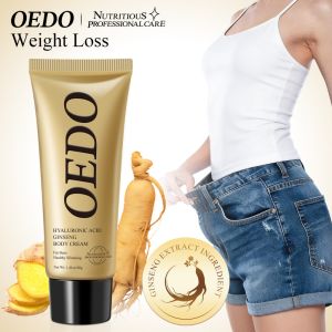 OEDO Hyaluronic Acid Ginseng Slimming Cream Hyaluronic Acid Ginseng Body Cream Reduce Cellulite Lose Weight Burning Fat Health Care 40g