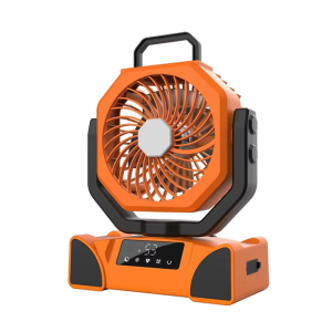 Plastic Desktop Fan with Light Rechargable Camping Fan Multifunctional Cooling Fan Desk Fan for Outdoor Camping Lover