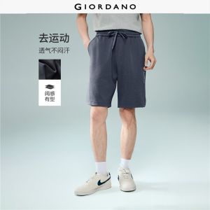 Giordano Beau Monde Men Men Seam Detail Shorts Free Shipping 13106305