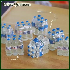 Eelux Nhựa 1:12 mini mô phỏng chai nước khoáng Mô hình nhà búp bê thu nhỏ trẻ em Đồ chơi Quà Tặng phụ kiện trang trí nhà