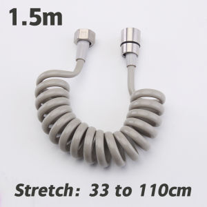 Stainless Steel Retractable spring hose 1.5M/2M/3M water inlet hose For Toilet Sprayer Bathroom Handheld Shower Hose